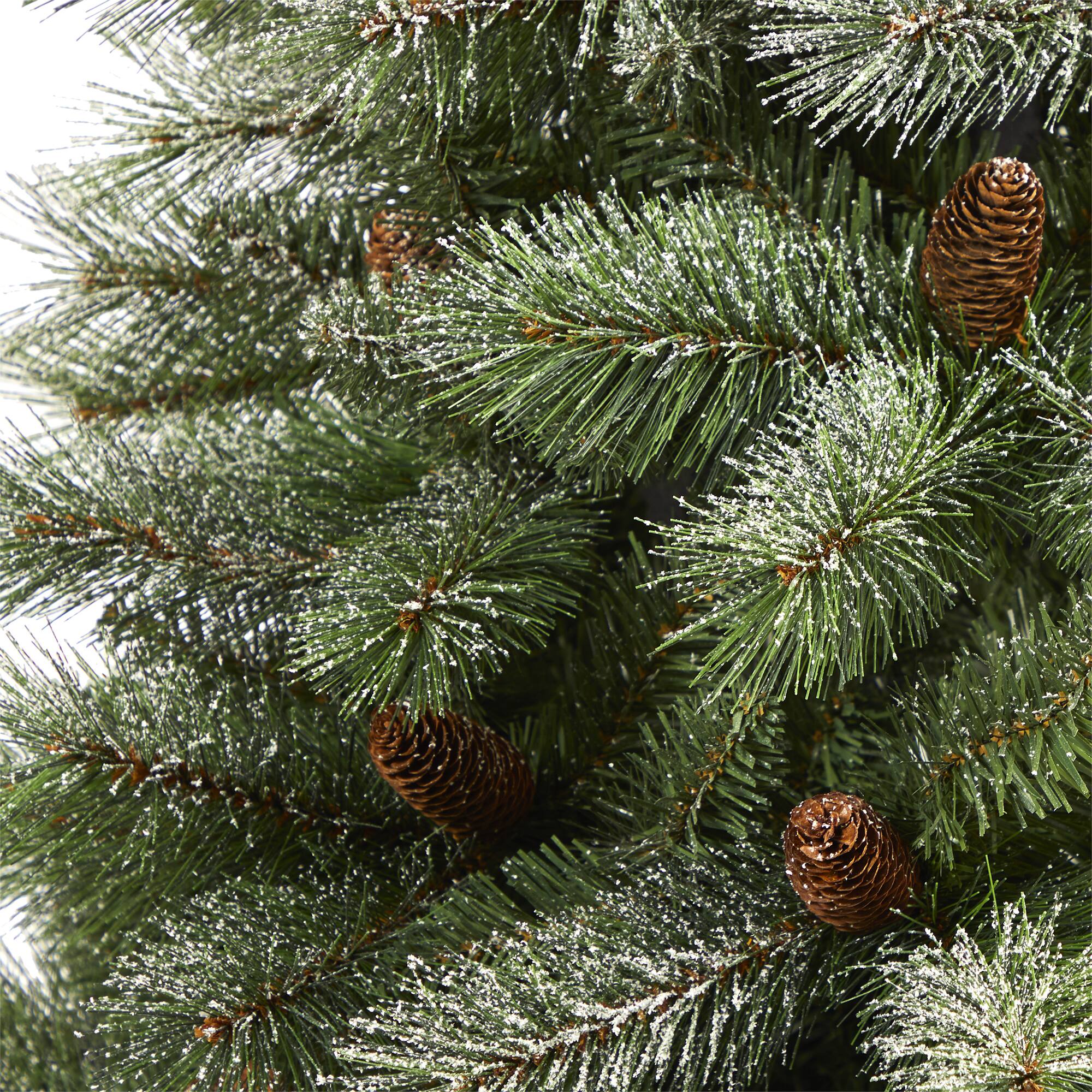 6ft. Unlit Snowed French Alps Mountain Pine Artificial Christmas Tree